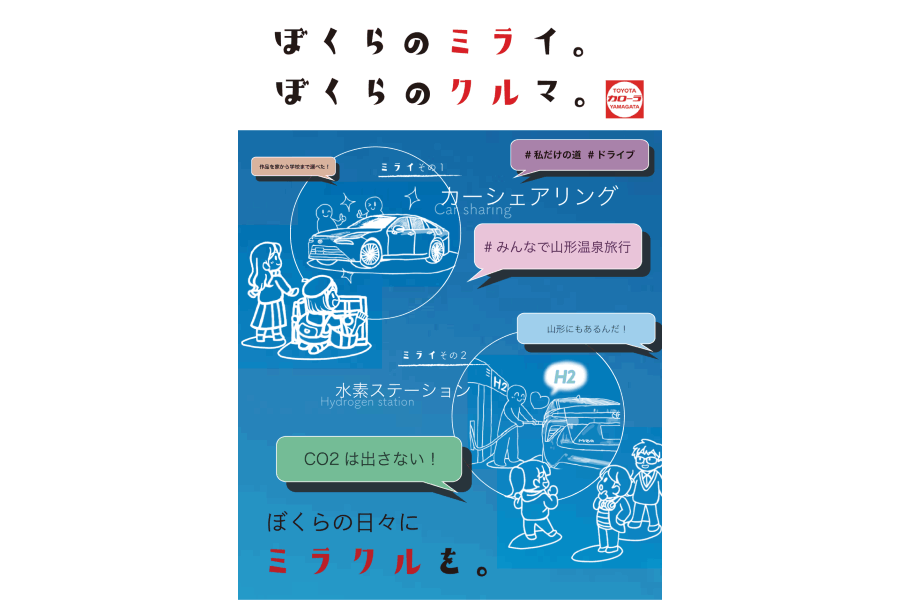 トヨタカローラ山形「PBL課題解決型授業」企画ポスター紹介ページです。