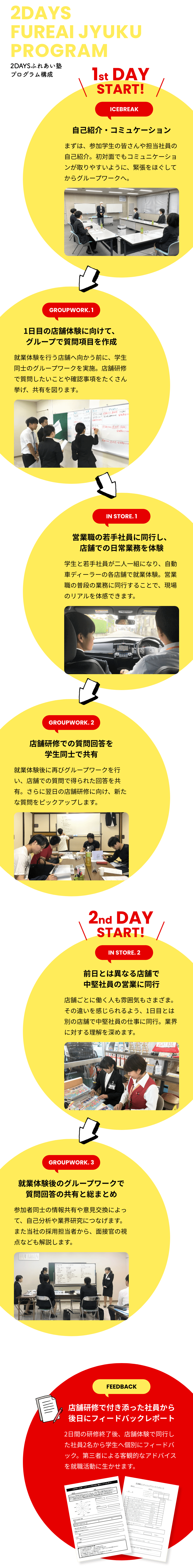 2DAYSふれあい塾 プログラム構成